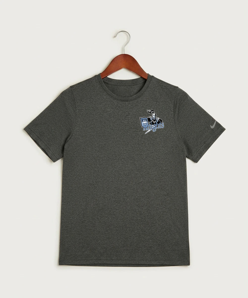 Russell-Tyler-Ruthton High School Football (Boys) - Dark Smoke Heather Nike Youth Swoosh Sleeve rLegend Tee NKDX8787