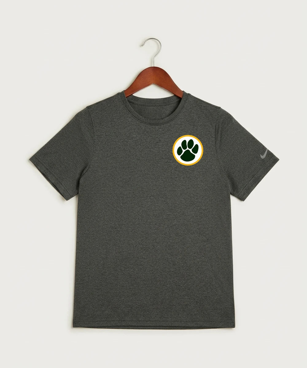Ashwaubenon High School Football (Boys) (Sandbox) - Dark Smoke Heather Nike Youth Swoosh Sleeve rLegend Tee NKDX8787