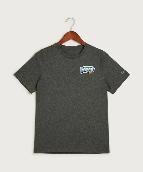 Macktown Warriors Football (Boys) - Dark Smoke Heather Nike Youth Swoosh Sleeve rLegend Tee NKDX8787