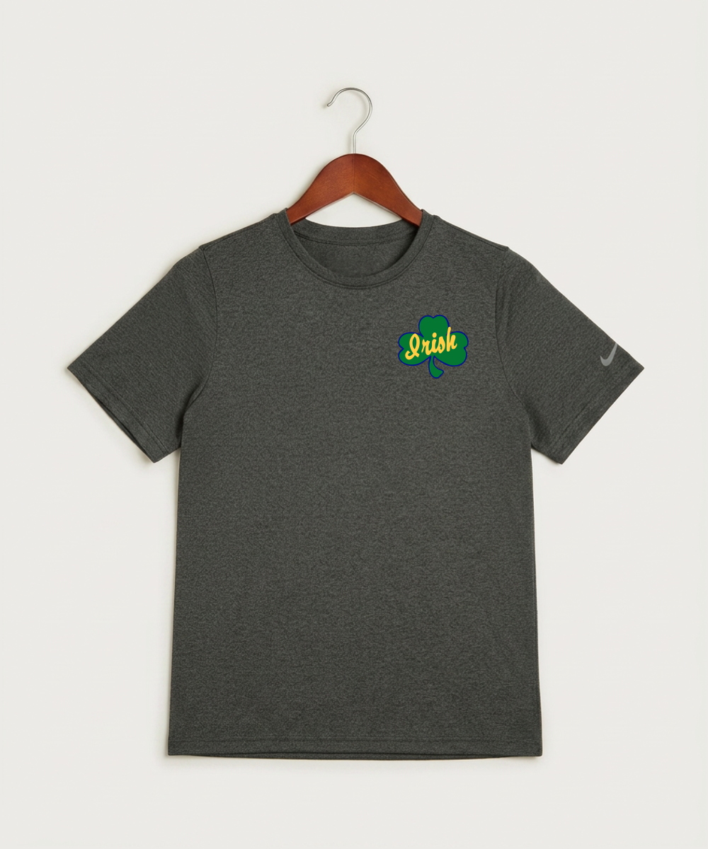 Rosemount High School Volleyball (Girls) - Dark Smoke Heather Nike Youth Swoosh Sleeve rLegend Tee NKDX8787