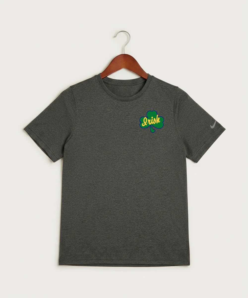 Rosemount High School Volleyball (Girls) - Dark Smoke Heather Nike Youth Swoosh Sleeve rLegend Tee NKDX8787