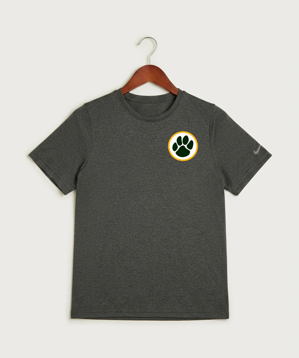 Ashwaubenon High School Football (Boys) - Dark Smoke Heather Nike Youth Swoosh Sleeve rLegend Tee NKDX8787