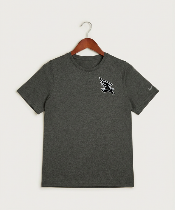 Red Rock Central High School Football (Boys) - Dark Smoke Heather Nike Youth Swoosh Sleeve rLegend Tee NKDX8787