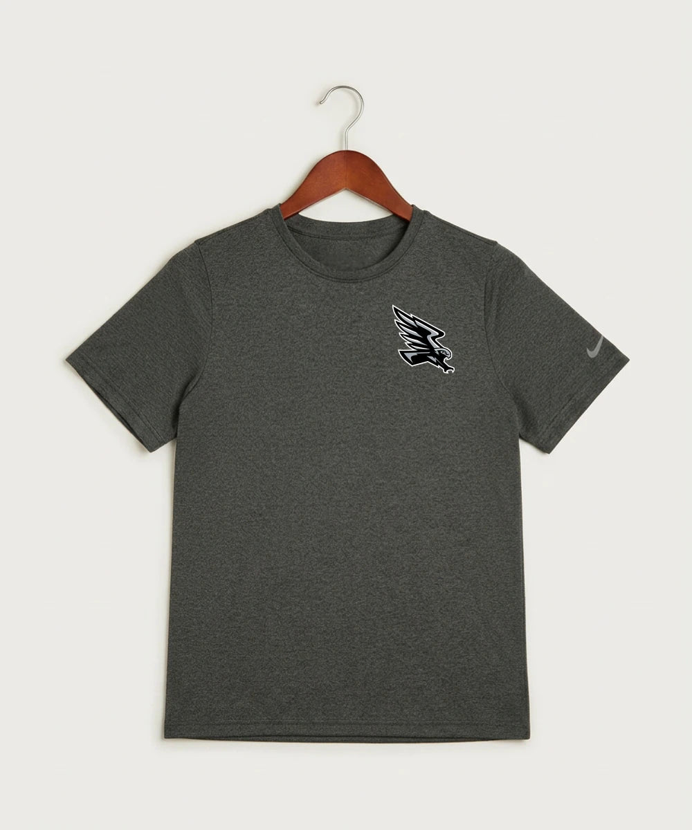 Red Rock Central High School Football (Boys) - Dark Smoke Heather Nike Youth Swoosh Sleeve rLegend Tee NKDX8787