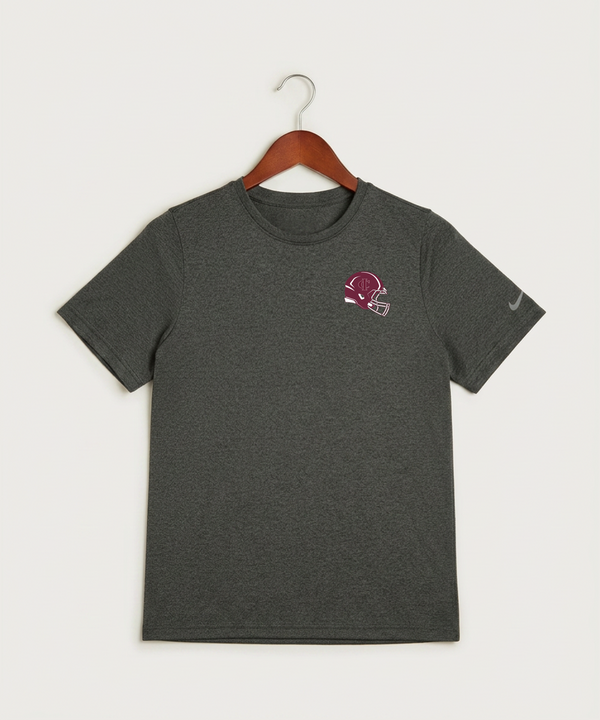 Crosby Ironton High School Football (Boys) - Dark Smoke Heather Nike Youth Swoosh Sleeve rLegend Tee NKDX8787