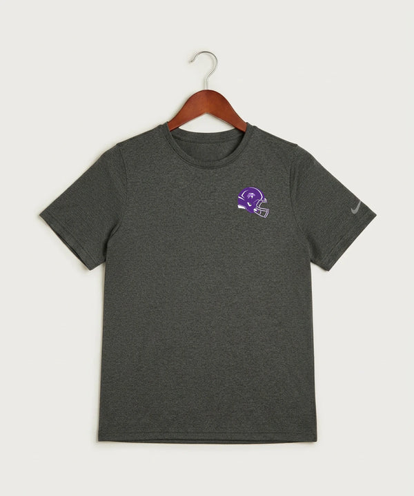 Polk County West Football (Boys) - Dark Smoke Heather Nike Youth Swoosh Sleeve rLegend Tee NKDX8787