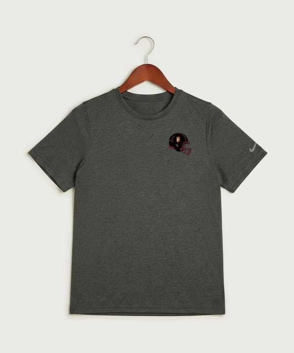 Pillager High School Football (Boys) - Dark Smoke Heather Nike Youth Swoosh Sleeve rLegend Tee NKDX8787
