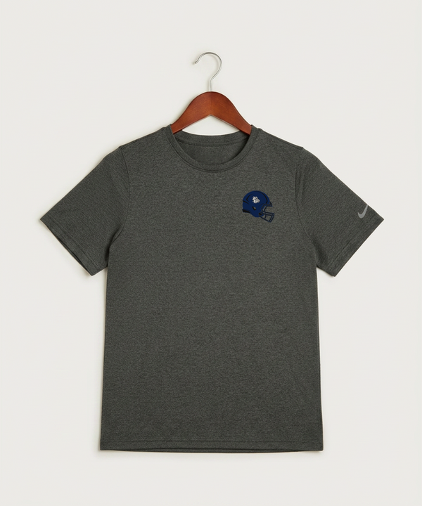 Sargent County High School Football (Boys) - Dark Smoke Heather Nike Youth Swoosh Sleeve rLegend Tee NKDX8787