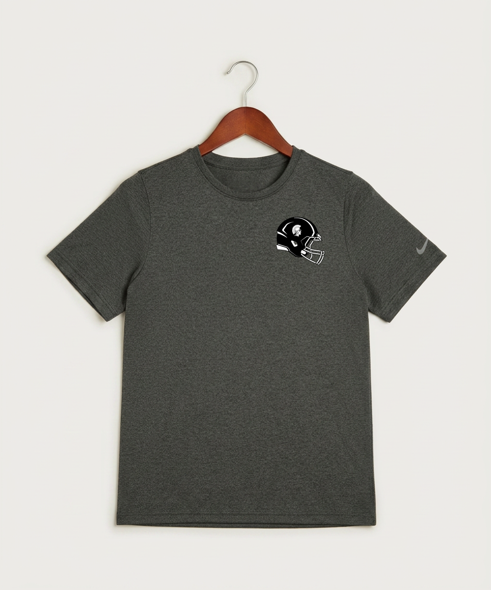 Wauwatosa West Football - Dark Smoke Heather Nike Youth Swoosh Sleeve rLegend Tee NKDX8787