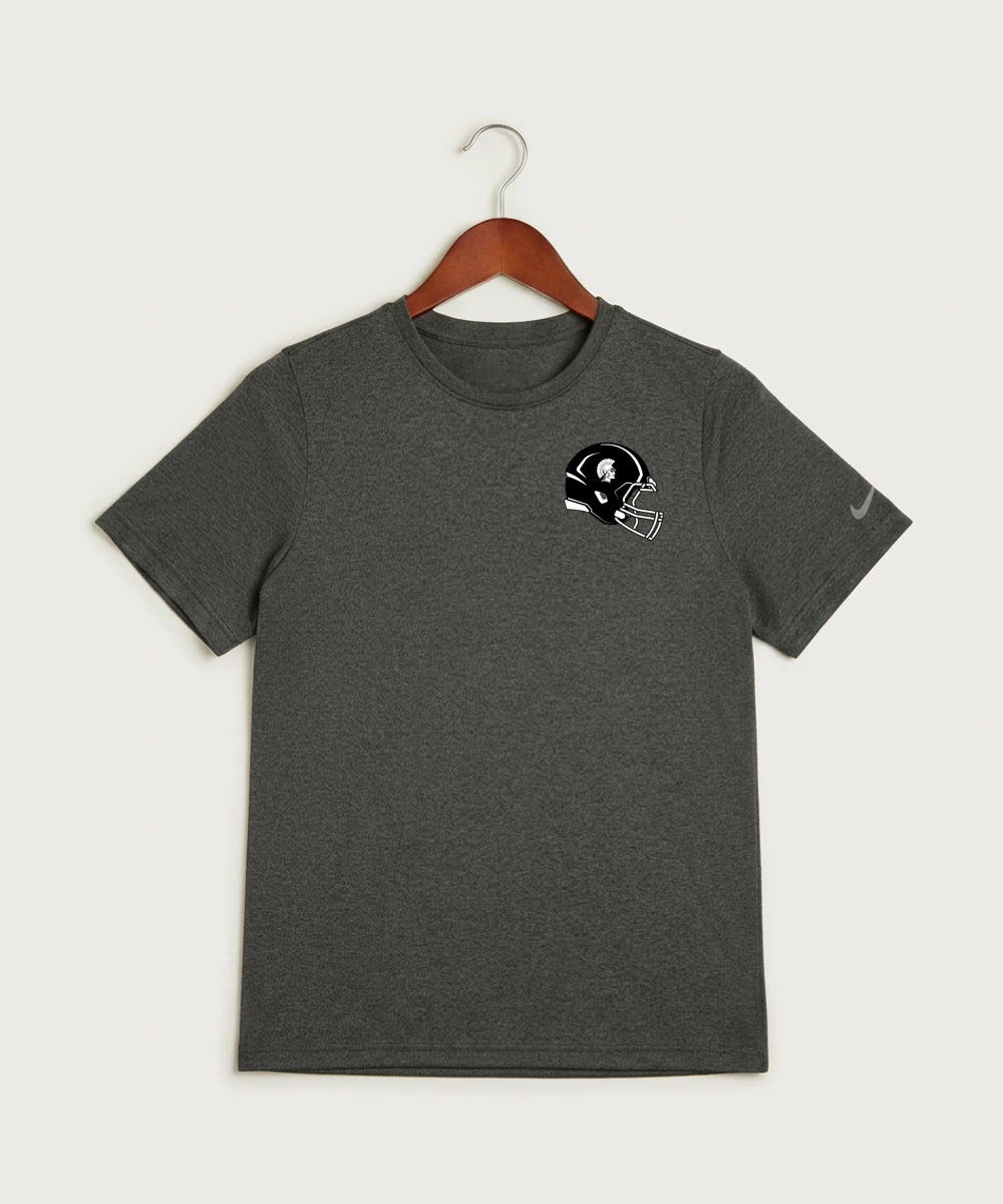 Wauwatosa West Football - Dark Smoke Heather Nike Youth Swoosh Sleeve rLegend Tee NKDX8787