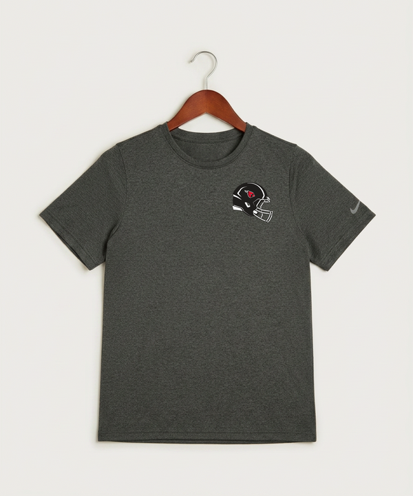 Forreston Football - Dark Smoke Heather Nike Youth Swoosh Sleeve rLegend Tee NKDX8787