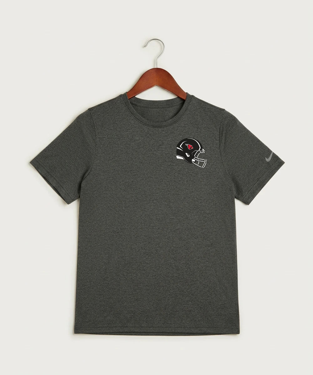 Forreston Football - Dark Smoke Heather Nike Youth Swoosh Sleeve rLegend Tee NKDX8787