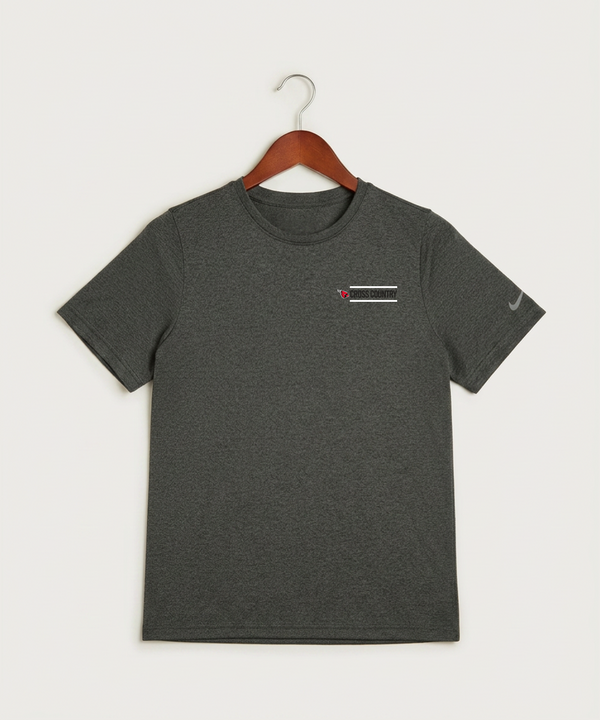 Forreston Cross Country - Dark Smoke Heather Nike Youth Swoosh Sleeve rLegend Tee NKDX8787