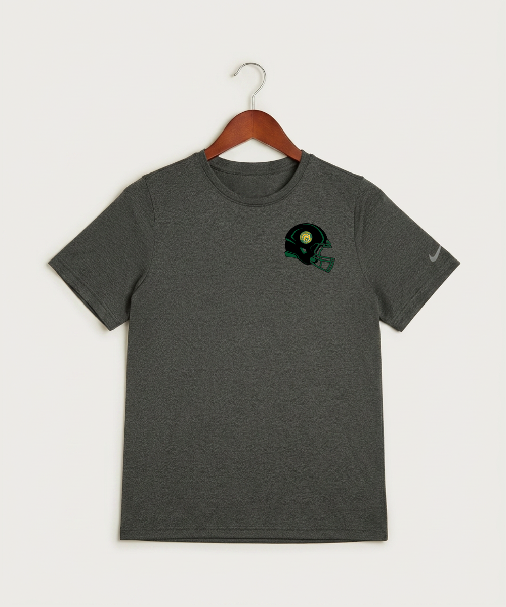 Rushford Peterson High School Football (Boys) - Dark Smoke Heather Nike Youth Swoosh Sleeve rLegend Tee NKDX8787