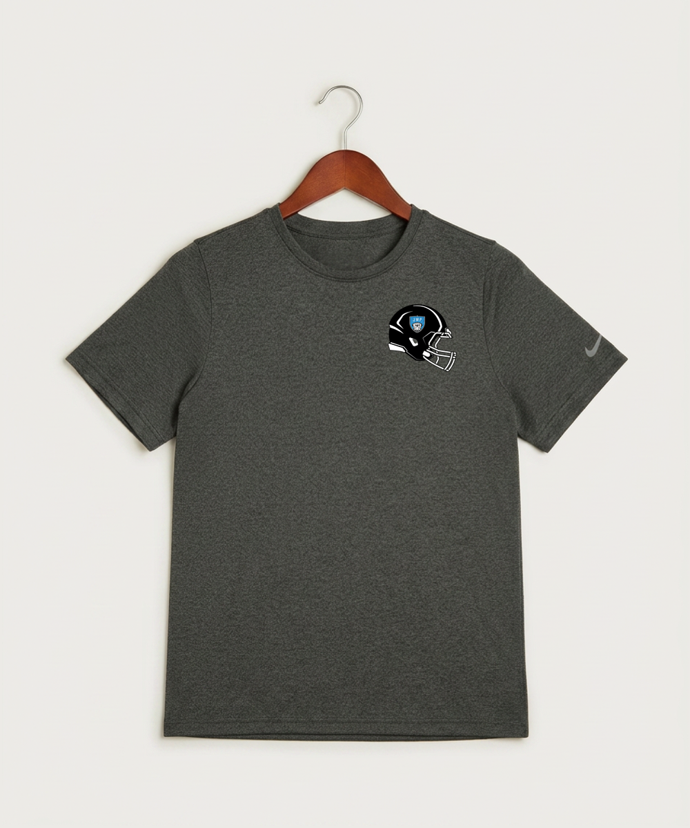 Janesville Waldorf Pemberton Football (Boys) - Dark Smoke Heather Nike Youth Swoosh Sleeve rLegend Tee NKDX8787