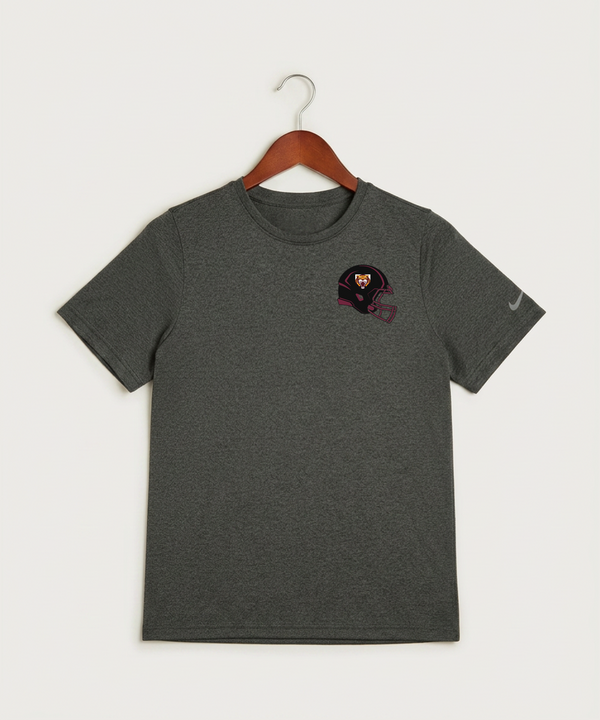 Stewartville High School Football (Boys) - Dark Smoke Heather Nike Youth Swoosh Sleeve rLegend Tee NKDX8787