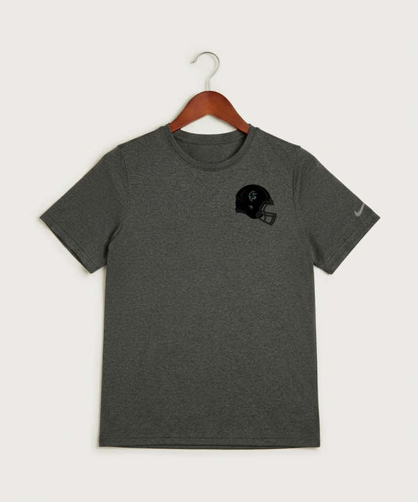 Alden-Conger-Glenville Emmons High School Football (Boys) - Dark Smoke Heather Nike Youth Swoosh Sleeve rLegend Tee NKDX8787