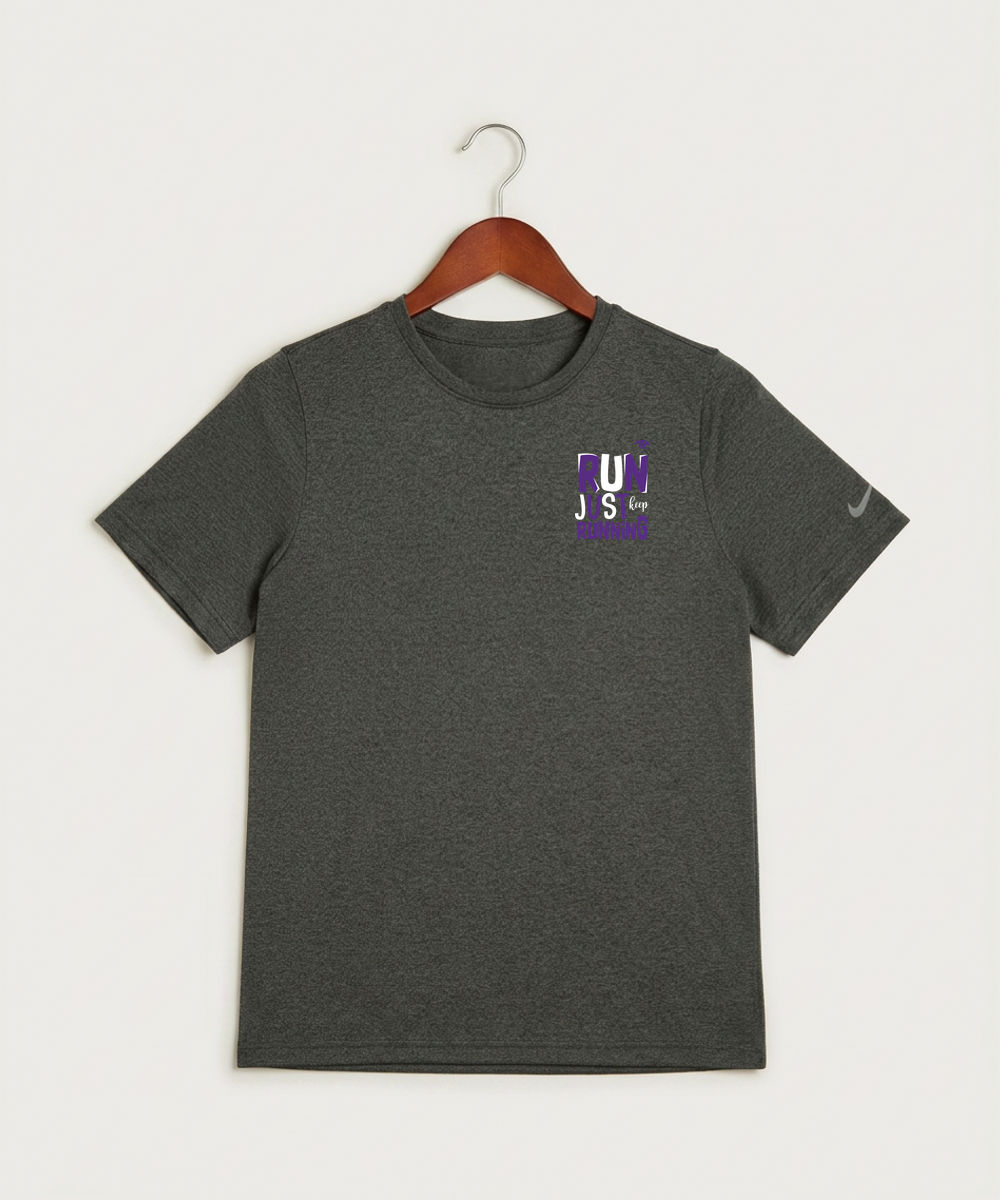 Glencoe Silver Lake High School Athletics - Dark Smoke Heather Nike Youth Swoosh Sleeve rLegend Tee NKDX8787