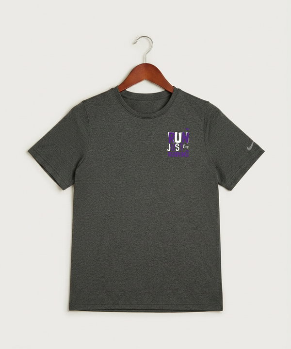 Glencoe Silver Lake High School Athletics - Dark Smoke Heather Nike Youth Swoosh Sleeve rLegend Tee NKDX8787