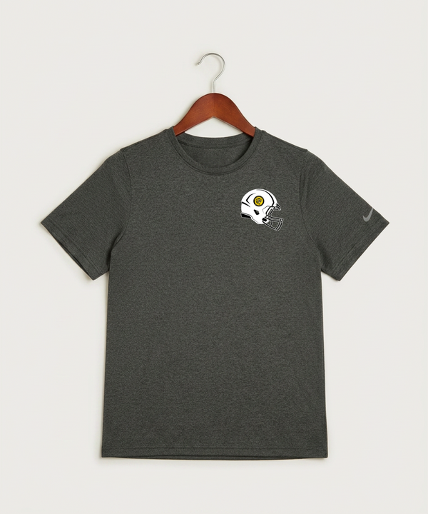 New London Spicer High School Football (Boys) - Dark Smoke Heather Nike Youth Swoosh Sleeve rLegend Tee NKDX8787