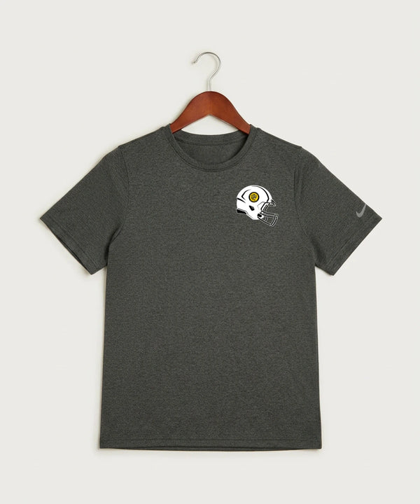 New London Spicer High School Football (Boys) - Dark Smoke Heather Nike Youth Swoosh Sleeve rLegend Tee NKDX8787