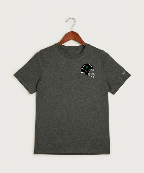 Pipestone Area High School Football (Boys) - Dark Smoke Heather Nike Youth Swoosh Sleeve rLegend Tee NKDX8787