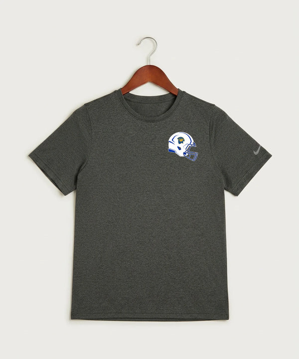 Wayzata High School Football (Boys) - Dark Smoke Heather Nike Youth Swoosh Sleeve rLegend Tee NKDX8787