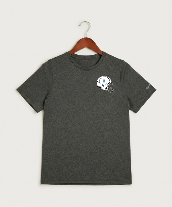 Lake Crystal-Welcome-Memorial High School Football (Boys) - Dark Smoke Heather Nike Youth Swoosh Sleeve rLegend Tee NKDX8787