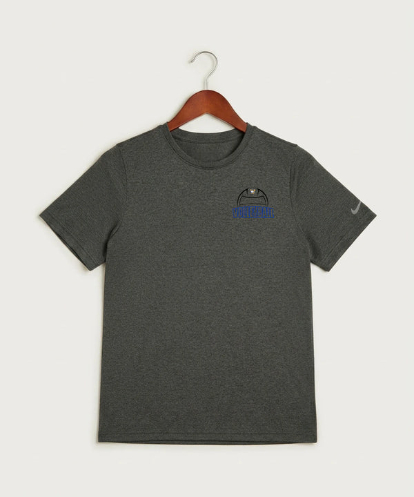 Windom Area High School Volleyball (Girls) - Dark Smoke Heather Nike Youth Swoosh Sleeve rLegend Tee NKDX8787