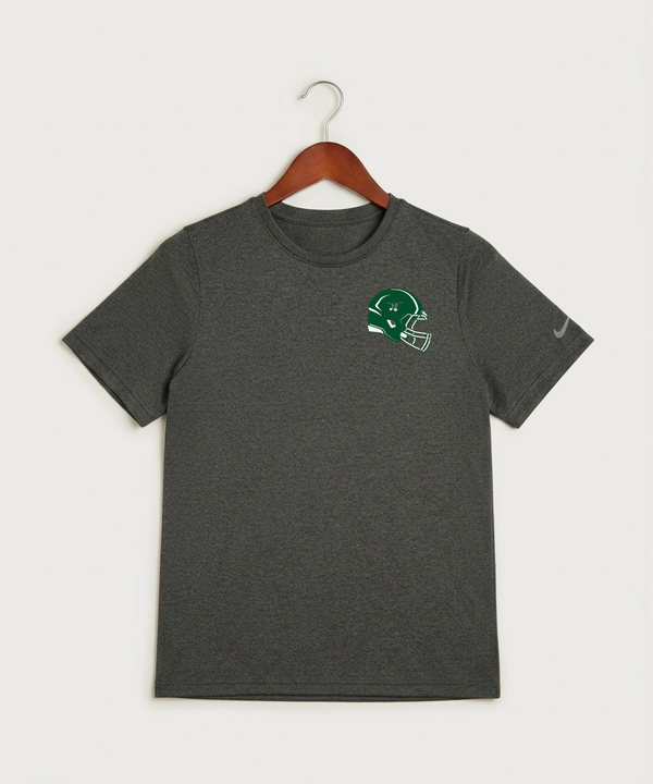 West Fargo High School Football (Boys) - Dark Smoke Heather Nike Youth Swoosh Sleeve rLegend Tee NKDX8787