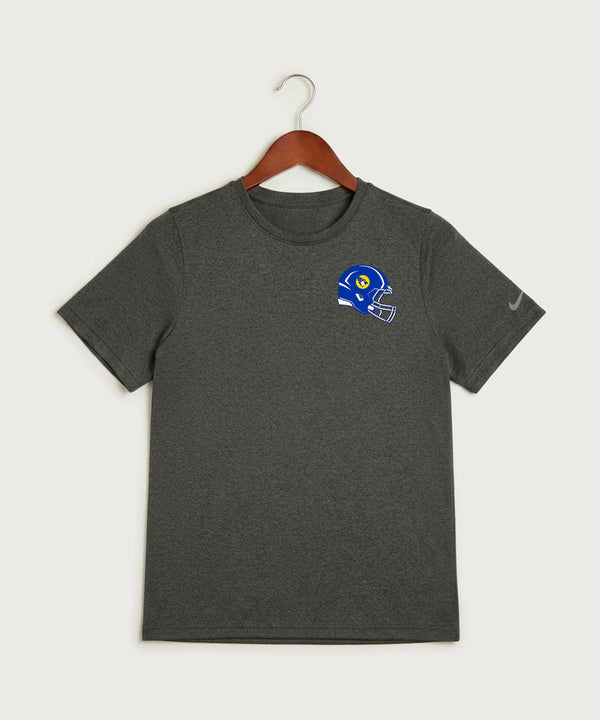 Waseca High School Football (Boys) - Dark Smoke Heather Nike Youth Swoosh Sleeve rLegend Tee NKDX8787