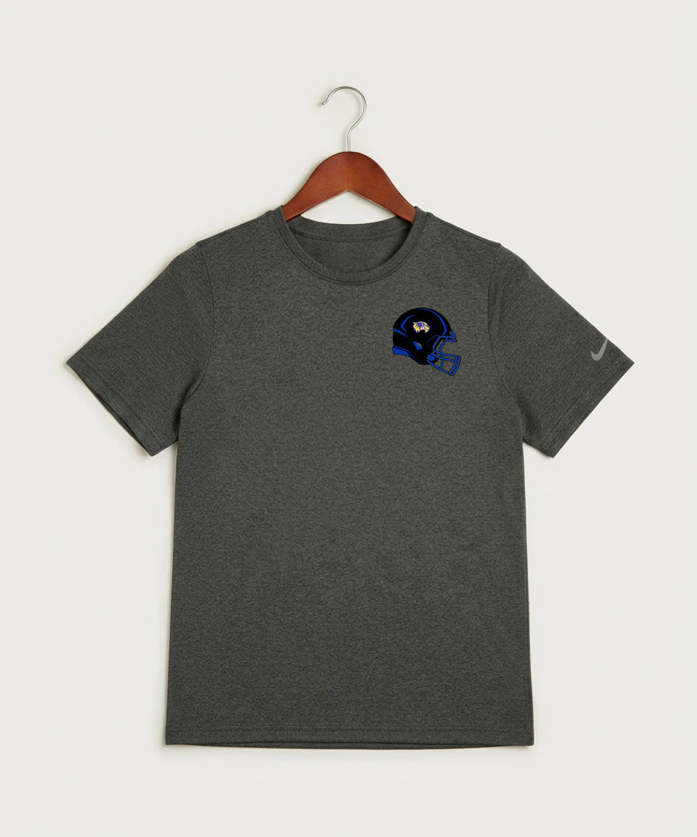 Wadena Deer Creek High School Football (Boys) - Dark Smoke Heather Nike Youth Swoosh Sleeve rLegend Tee NKDX8787