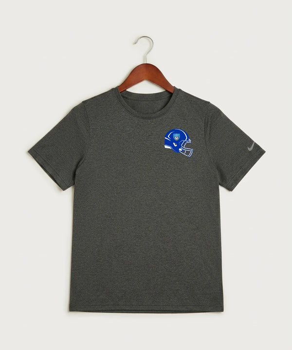 Janesville Waldorf Pemberton Football (Boys) - Dark Smoke Heather Nike Youth Swoosh Sleeve rLegend Tee NKDX8787