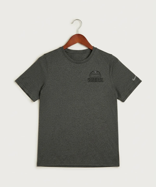 Kingsland High School Volleyball (Girls) - Dark Smoke Heather Nike Youth Swoosh Sleeve rLegend Tee NKDX8787