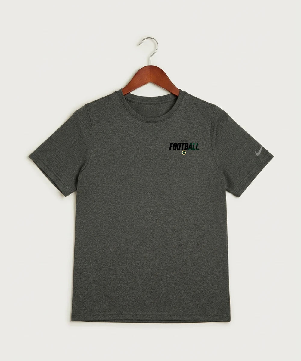 Ashwaubenon High School Football (Boys) (Sandbox) - Dark Smoke Heather Nike Youth Swoosh Sleeve rLegend Tee NKDX8787