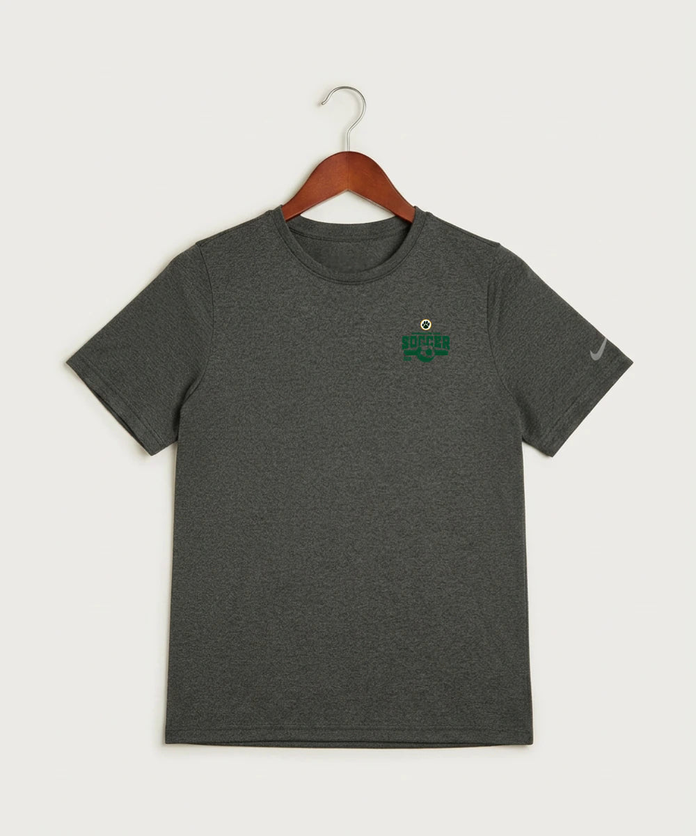 Ashwaubenon High School Soccer (Boys) - Dark Smoke Heather Nike Youth Swoosh Sleeve rLegend Tee NKDX8787