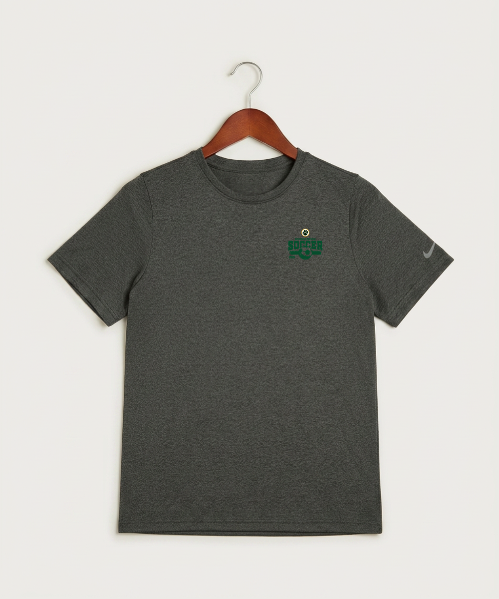 Ashwaubenon High School Soccer (Boys) - Dark Smoke Heather Nike Youth Swoosh Sleeve rLegend Tee NKDX8787