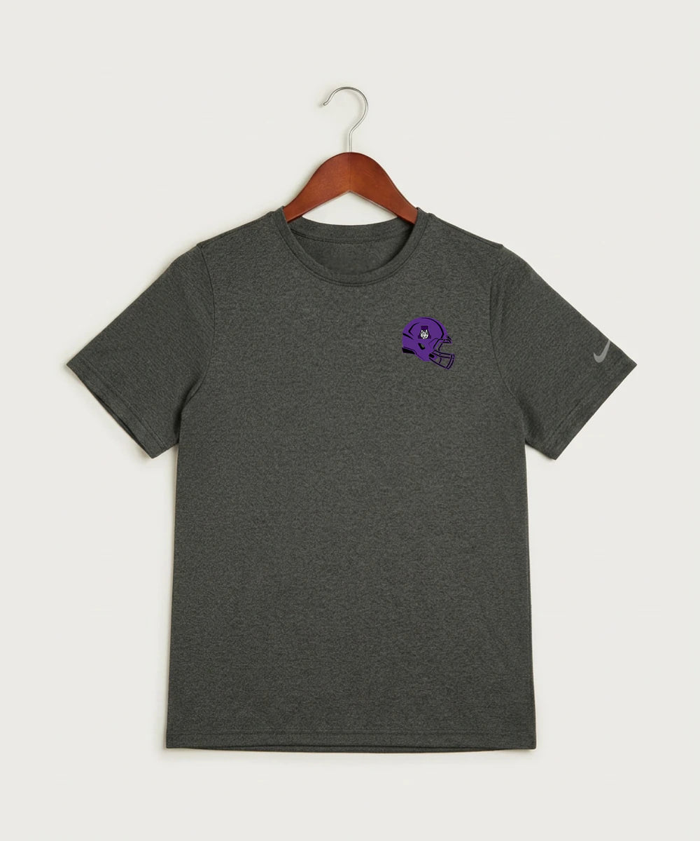 Albany High School Football (Boys) - Dark Smoke Heather Nike Youth Swoosh Sleeve rLegend Tee NKDX8787