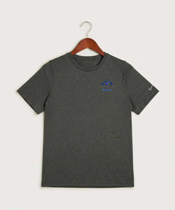 Lakeview High School Football (Boys) - Dark Smoke Heather Nike Youth Swoosh Sleeve rLegend Tee NKDX8787