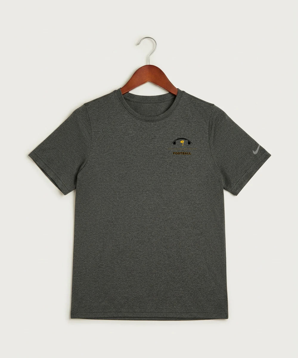 Howard Lake Waverly Winsted High School Football (Boys) - Dark Smoke Heather Nike Youth Swoosh Sleeve rLegend Tee NKDX8787