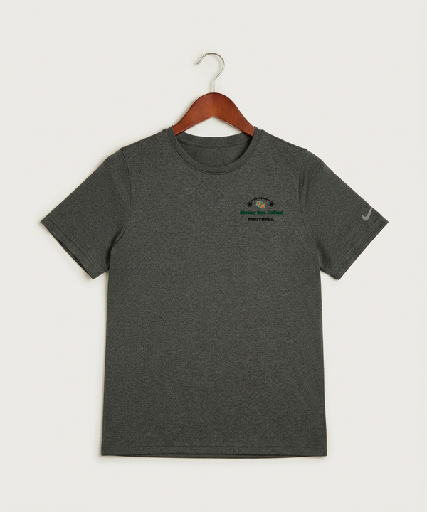 Sleepy Eye United Football (Boys) - Dark Smoke Heather Nike Youth Swoosh Sleeve rLegend Tee NKDX8787