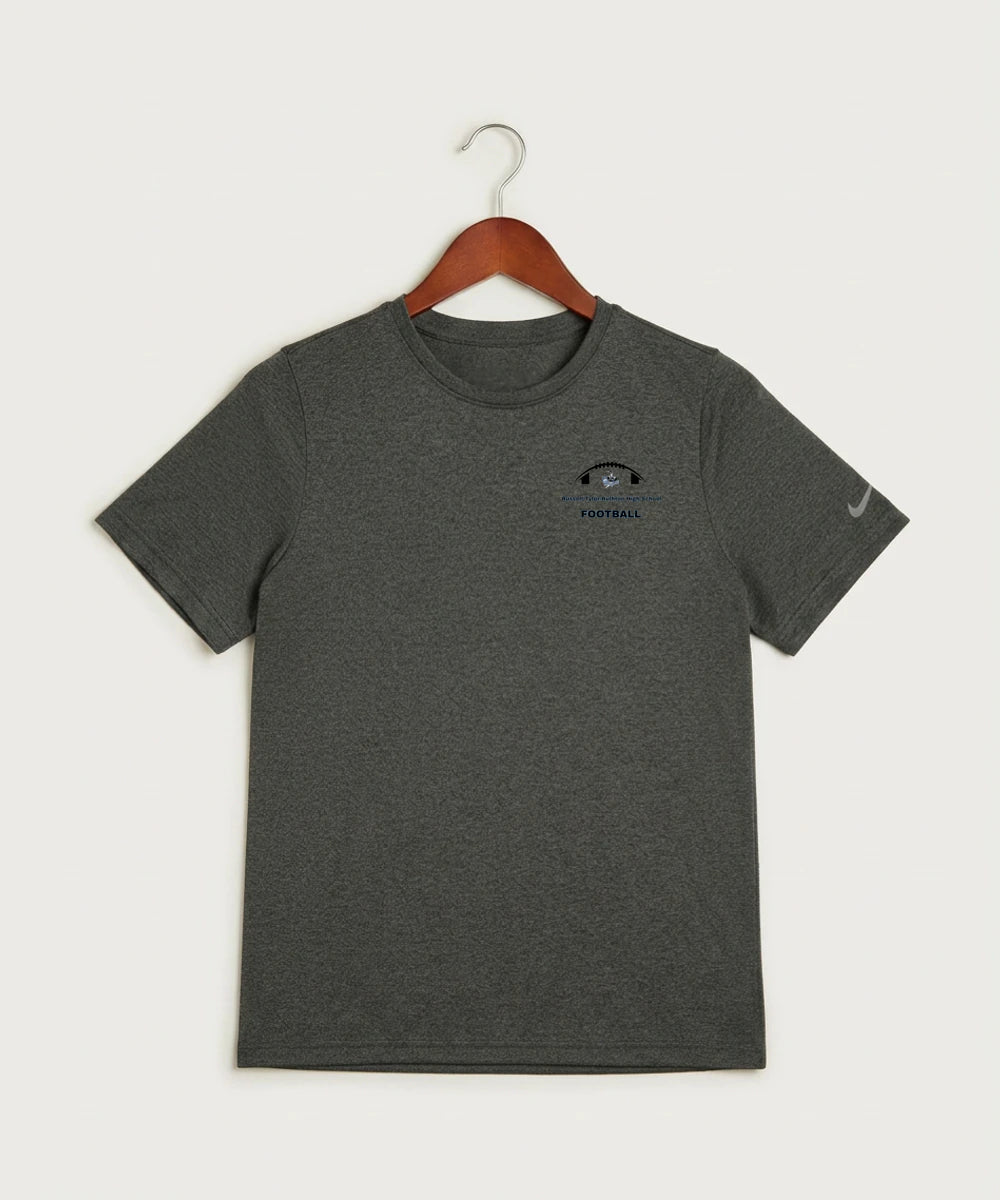 Russell-Tyler-Ruthton High School Football (Boys) - Dark Smoke Heather Nike Youth Swoosh Sleeve rLegend Tee NKDX8787