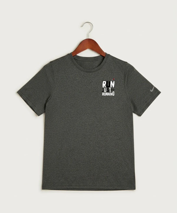 Willmar High School Athletics - Dark Smoke Heather Nike Youth Swoosh Sleeve rLegend Tee NKDX8787