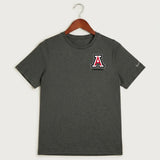 Amboy Football general - Dark Smoke Heather Nike Youth Swoosh Sleeve rLegend Tee NKDX8787