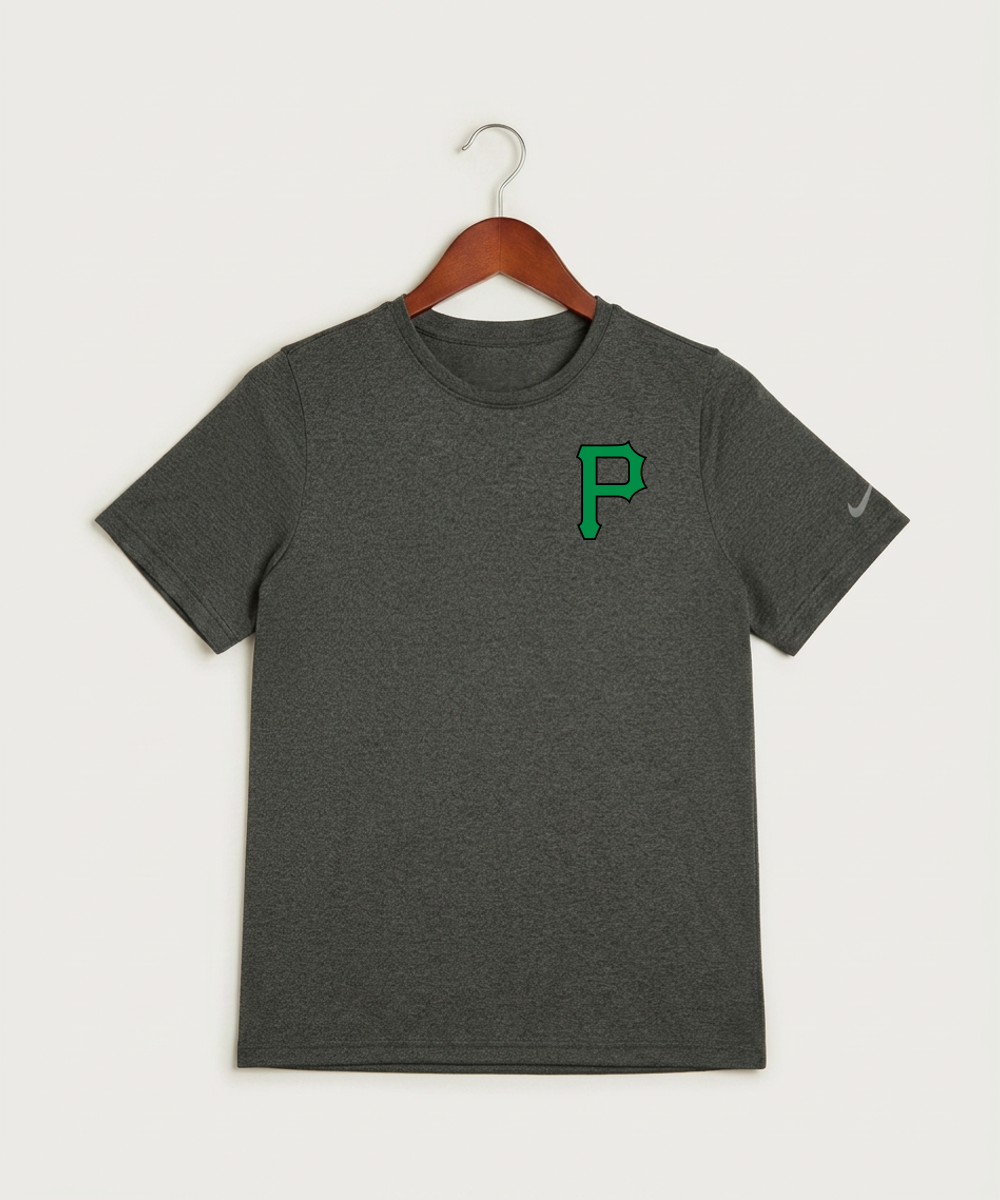 Pipestone Area High School Football (Boys) - Dark Smoke Heather Nike Youth Swoosh Sleeve rLegend Tee NKDX8787