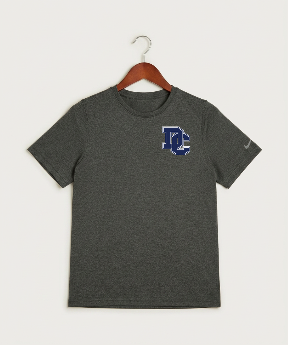 Dassel Cokato High School Football (Boys) - Dark Smoke Heather Nike Youth Swoosh Sleeve rLegend Tee NKDX8787
