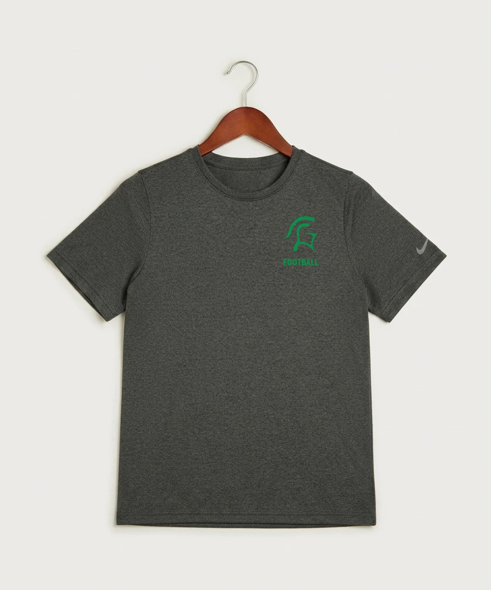 La Crescent-Hokah High School Football (Boys) - Dark Smoke Heather Nike Youth Swoosh Sleeve rLegend Tee NKDX8787