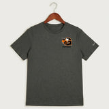 Giltner High School Football - Dark Smoke Heather Nike Youth Swoosh Sleeve rLegend Tee NKDX8787