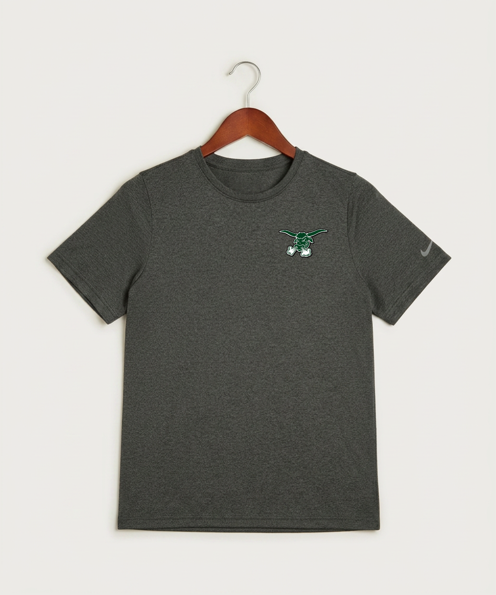 West Fargo High School Football (Boys) - Dark Smoke Heather Nike Youth Swoosh Sleeve rLegend Tee NKDX8787
