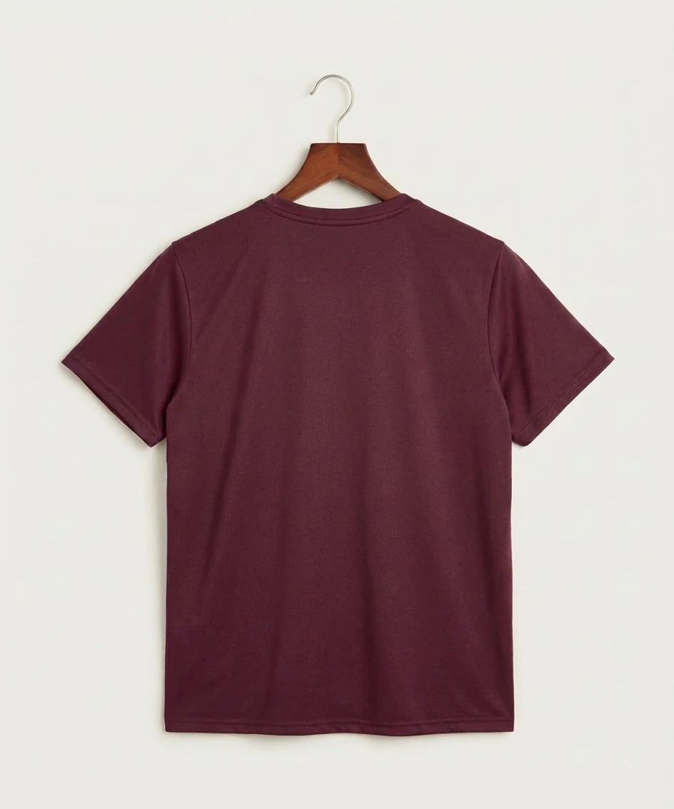 Dover-Eyota High School Volleyball (Girls) - Deep Maroon Nike Swoosh Sleeve rLegend Tee NKDX8730 (back)